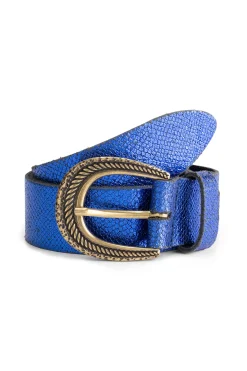 POM Amsterdam BELT Snake Bright Blue Online