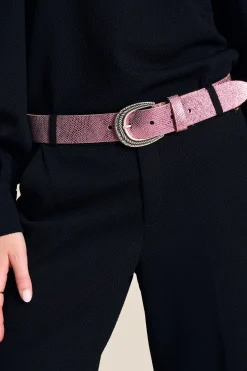POM Amsterdam BELT Snake Vibrant Pink Clearance