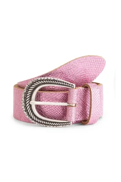 POM Amsterdam BELT Snake Vibrant Pink Clearance