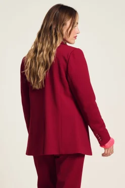 POM Amsterdam BLAZER Burgundy Red Clearance