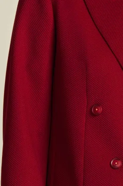 POM Amsterdam BLAZER Short Burgundy Red Sale