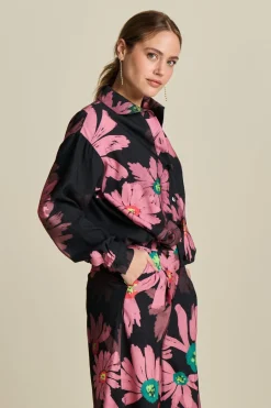 POM Amsterdam BLOUSE Big Blooming Pink Sale