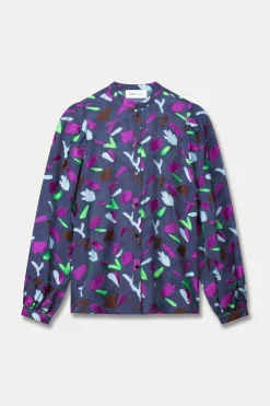 POM Amsterdam BLOUSE Featherfest Blue Best