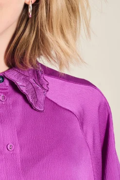POM Amsterdam BLOUSE Feathers Cactus Pink Online
