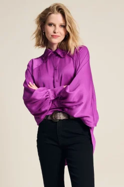 POM Amsterdam BLOUSE Feathers Cactus Pink Online