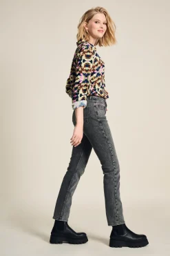 POM Amsterdam BLOUSE Mila Butterfly Sky