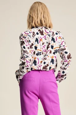 POM Amsterdam BLOUSE Mila Featherfest Ecru Best