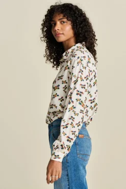 POM Amsterdam BLOUSE Milly Butterfly Ecru Sale