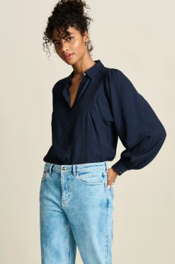 POM Amsterdam BLOUSE Sparkle Blue Best