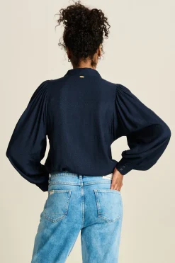 POM Amsterdam BLOUSE Sparkle Blue Best