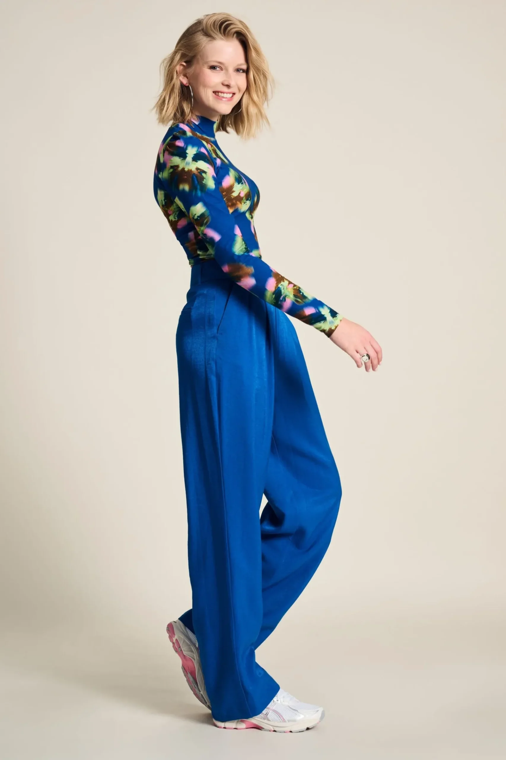 POM Amsterdam BROEK Shimmer Blue