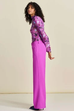 POM Amsterdam BROEK Wide Leg Cactus Pink Outlet