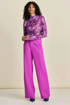 POM Amsterdam BROEK Wide Leg Cactus Pink Outlet