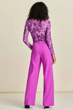 POM Amsterdam BROEK Wide Leg Cactus Pink Outlet