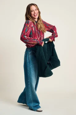 POM Amsterdam GILET Lammy Teal Green Discount