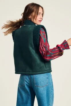 POM Amsterdam GILET Lammy Teal Green Discount