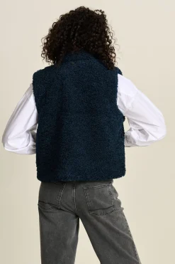 POM Amsterdam GILET Teddy Love Navy Clearance