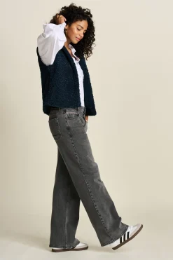 POM Amsterdam GILET Teddy Love Navy Clearance