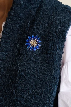 POM Amsterdam GILET Teddy Love Navy Clearance