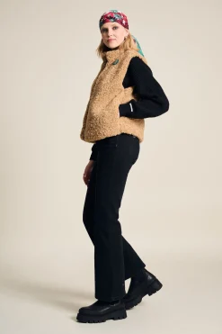 POM Amsterdam GILET Teddy Love Vintage Brown Sale