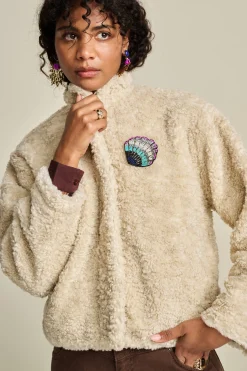POM Amsterdam JACKET Teddy Ecru New