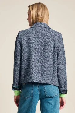 POM Amsterdam JACKET Tweed Blue New