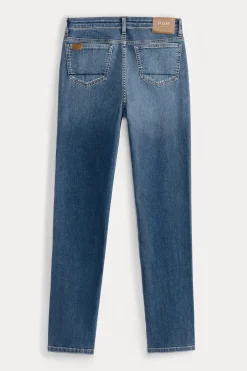 POM Amsterdam JEANS Elize Slim Dark Blue Outlet