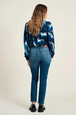 POM Amsterdam JEANS Elize Slim Dark Blue Outlet