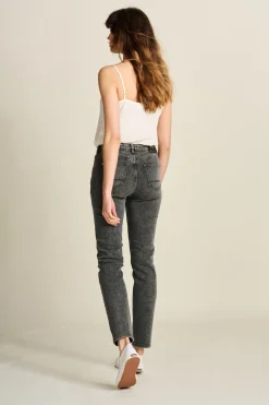 POM Amsterdam JEANS Elize Slim Grey Storm Grey Strom Discount