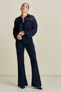 POM Amsterdam JEANS KATE Flare Washed Midnight Blue Online