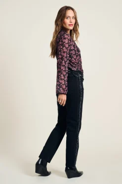 POM Amsterdam JEANS Tapered Washed Black Discount