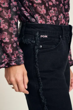 POM Amsterdam JEANS Tapered Washed Black Discount