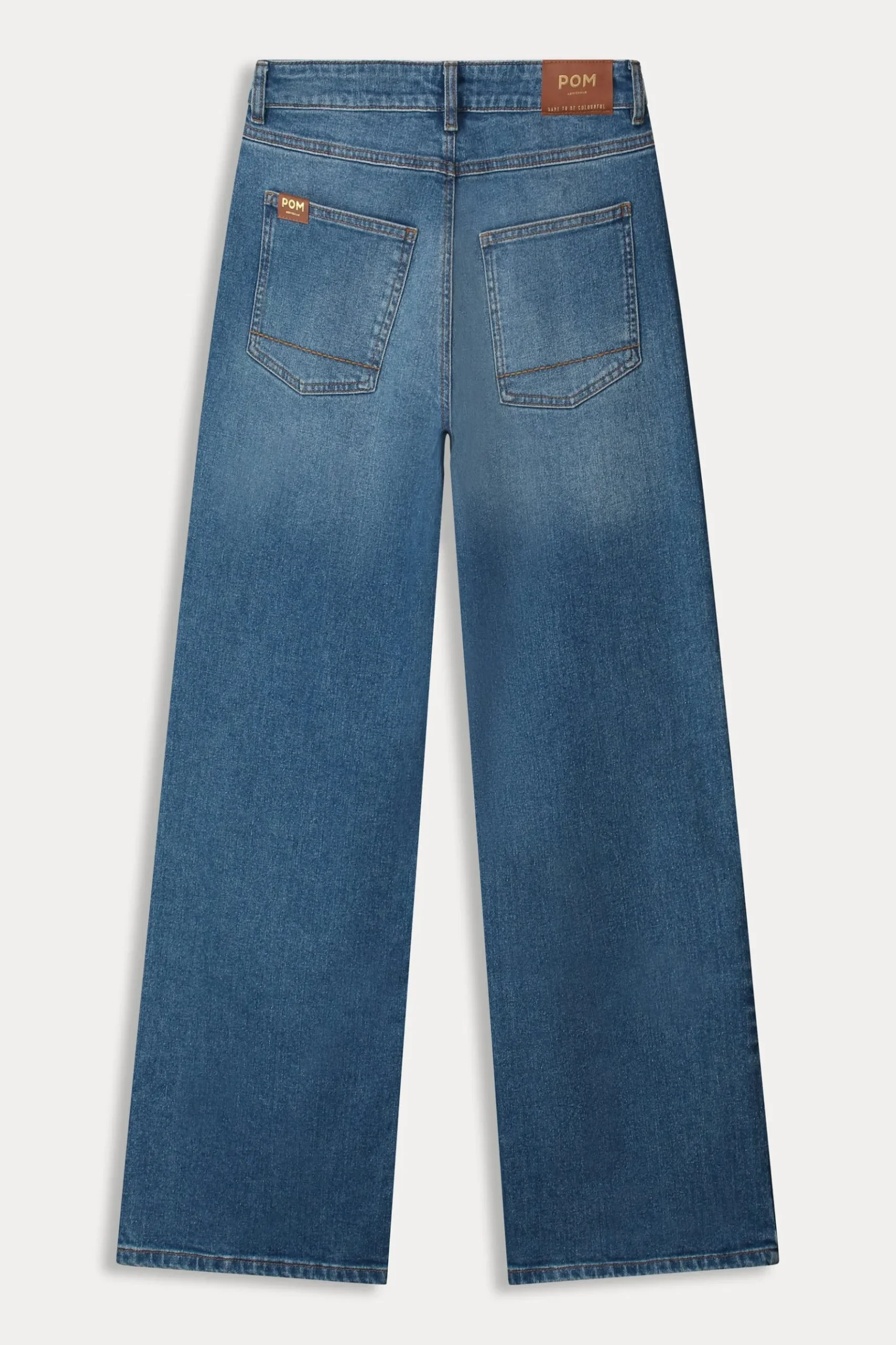 POM Amsterdam JEANS Wide Leg Vintage Blue Hot