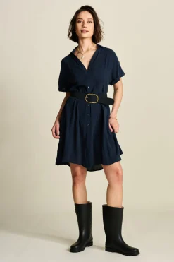 POM Amsterdam JURK Bobby Lynn Dark Navy Online