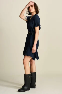 POM Amsterdam JURK Bobby Lynn Dark Navy Online