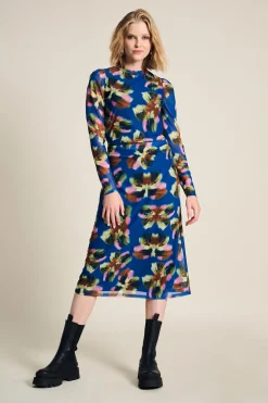 POM Amsterdam JURK Mesh Butterfly Blue