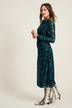 POM Amsterdam JURK Mesh Camo Teal Green Clearance