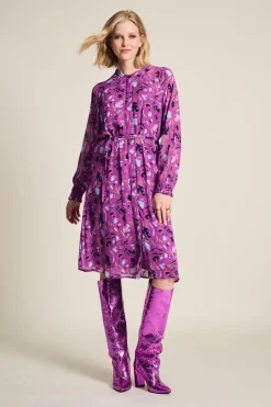 POM Amsterdam JURK Featherfest Cactus Pink Clearance