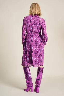 POM Amsterdam JURK Featherfest Cactus Pink Clearance