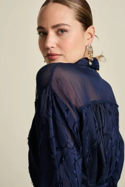 POM Amsterdam JURK Jacquard Midnight Blue Best