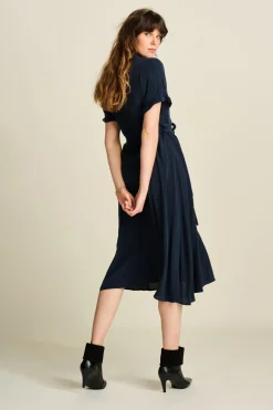 POM Amsterdam JURK Lynn Dark Navy Outlet
