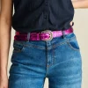 POM Amsterdam RIEM Metallic Fuchsia Croco Clearance