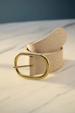 POM Amsterdam RIEM Olivia Suede Ecru
