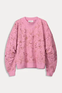 POM Amsterdam SWEATER Butterfly Rose Pink Sale