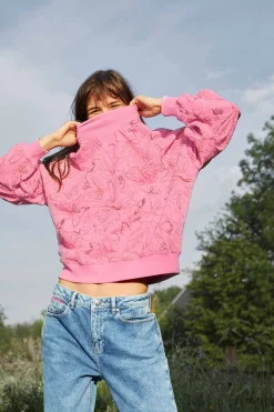 POM Amsterdam SWEATER Butterfly Rose Pink Sale