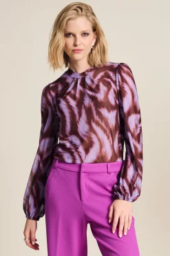 POM Amsterdam TOP Feathers Brown