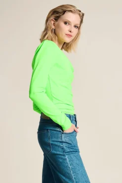 POM Amsterdam TOP Waterfall Vibrant Green Outlet