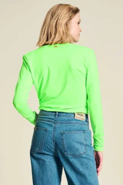 POM Amsterdam TOP Waterfall Vibrant Green Outlet