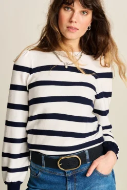 POM Amsterdam TRUI Lucy Dark Navy Striped Dark navy Discount