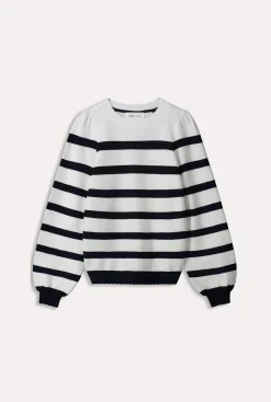 POM Amsterdam TRUI Lucy Dark Navy Striped Dark navy Discount